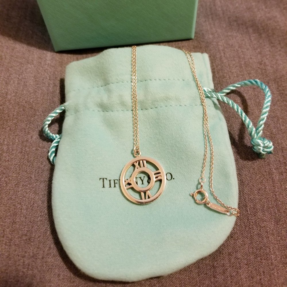 Tiffany and Co Silver Atlas pendant